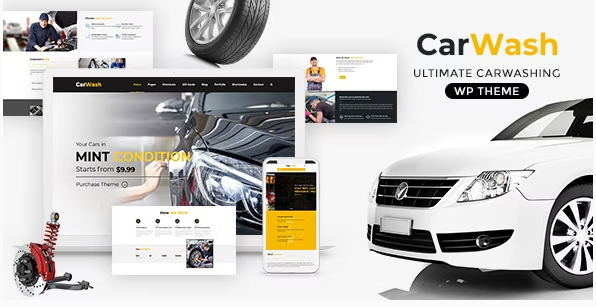 Best Car Wash WordPress Themes- CarWash 