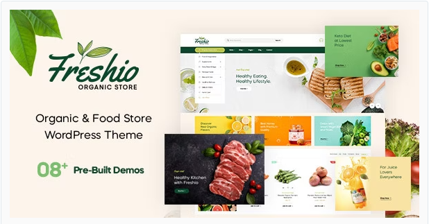 Best WordPress grocery themes- Freshio