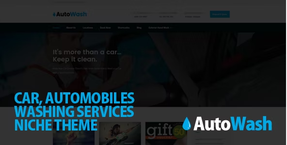 Best Car Wash WordPress themes- AutoWash 